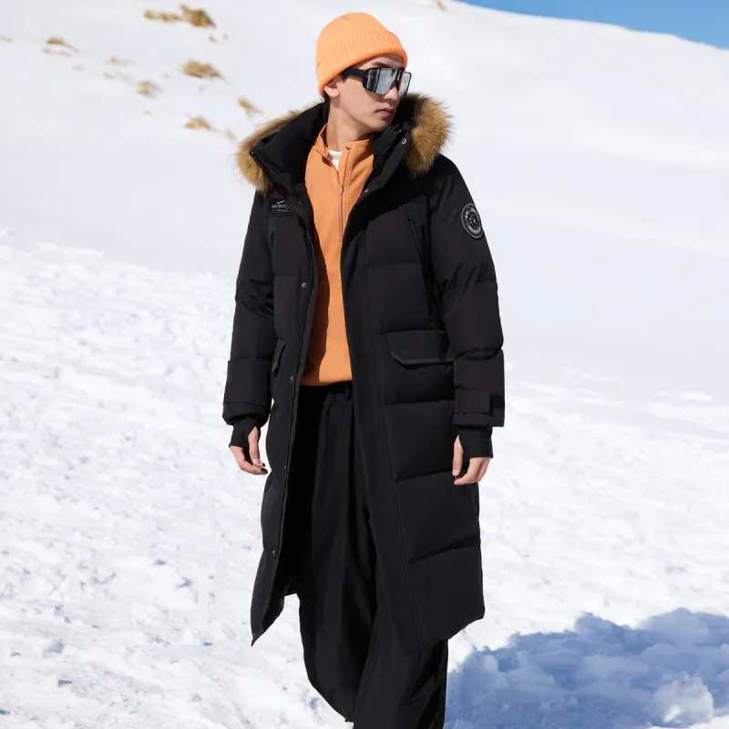 SNOW FLYING Snowy Collection Long Down Coats Unisex-7