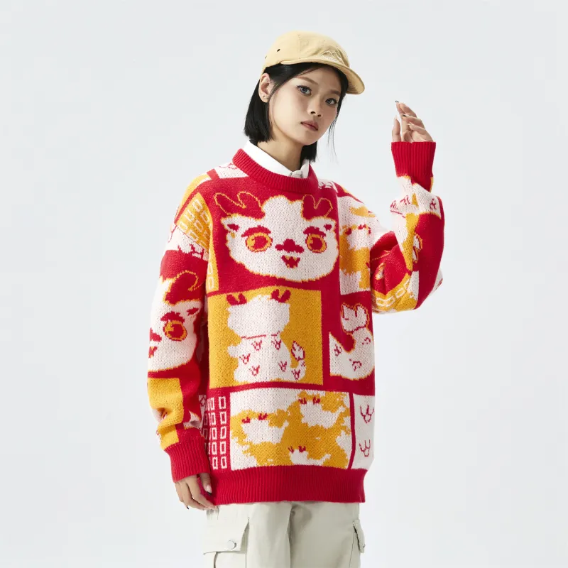 NFWYS Knitwear Unisex Red-8