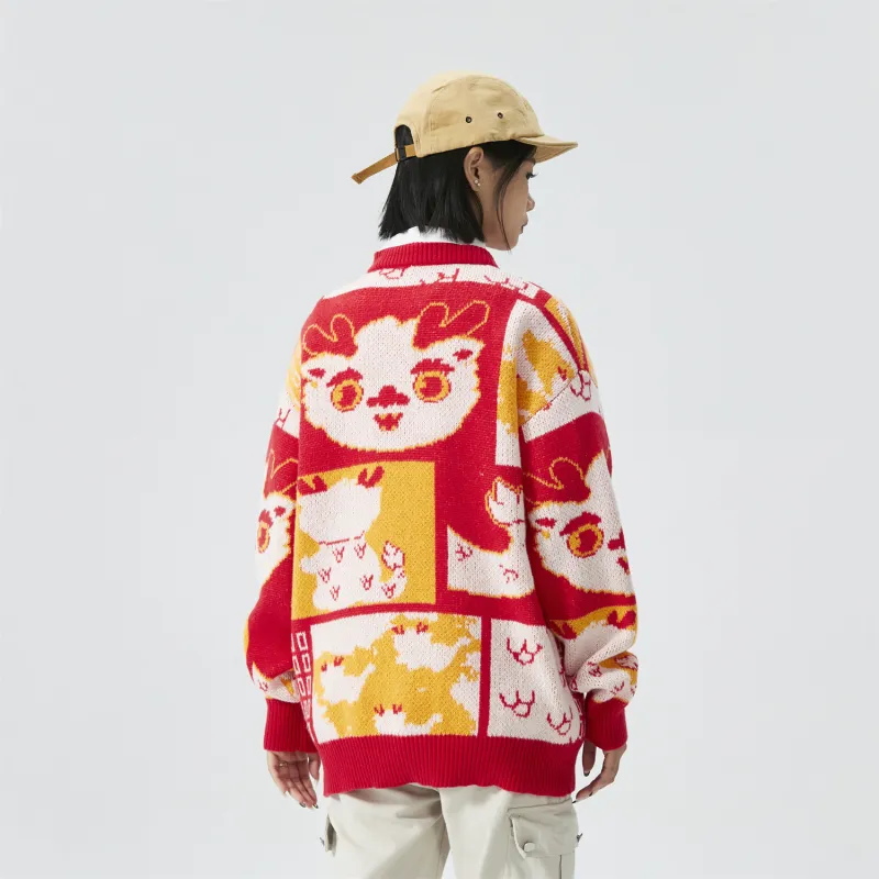 NFWYS Knitwear Unisex Red-4