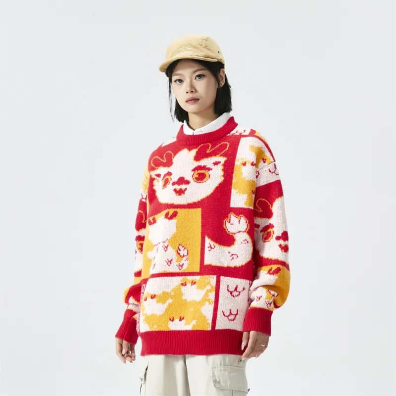NFWYS Knitwear Unisex Red-7