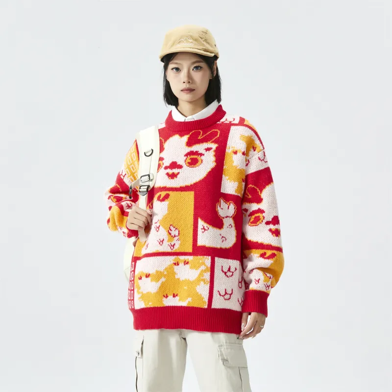 NFWYS Knitwear Unisex Red-9