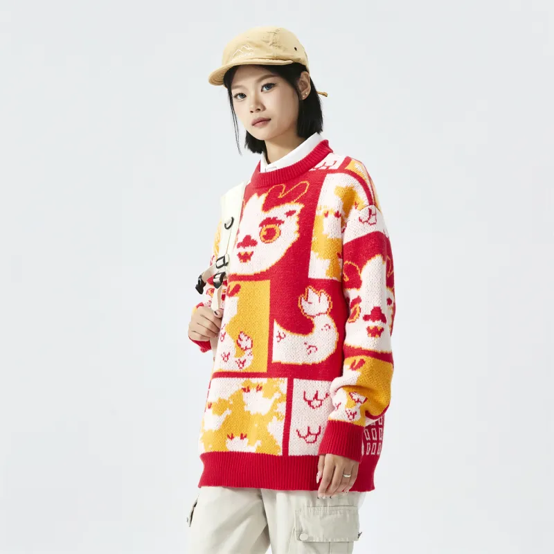 NFWYS Knitwear Unisex Red-6