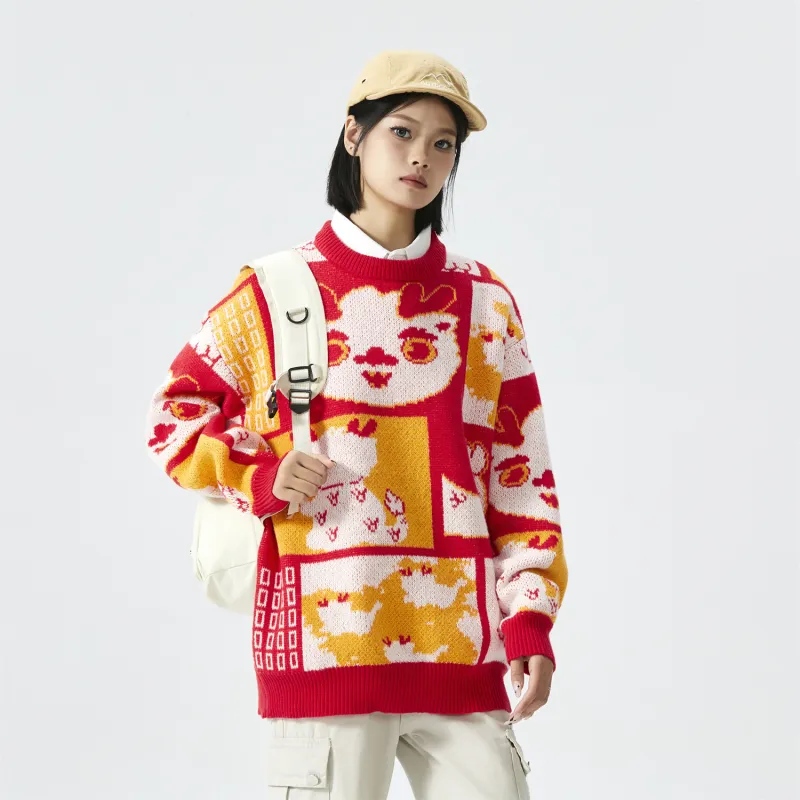 NFWYS Knitwear Unisex Red-10