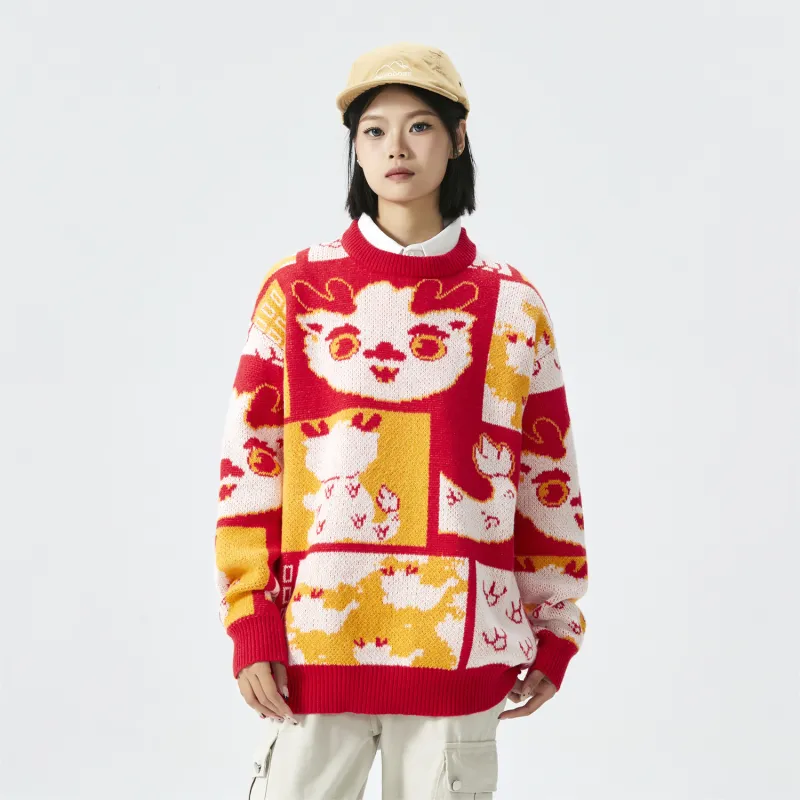 NFWYS Knitwear Unisex Red-5