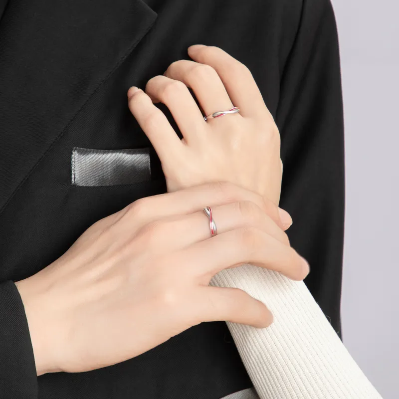 AHK S999 Fine Silver Rings Unisex-6
