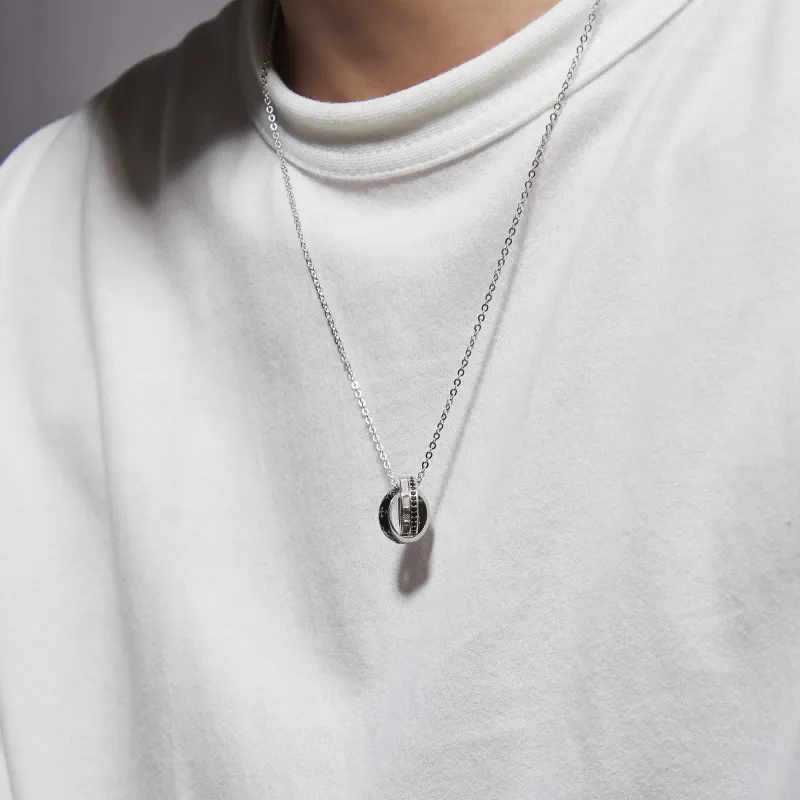 AHK S925 Silver Necklaces Men's-4
