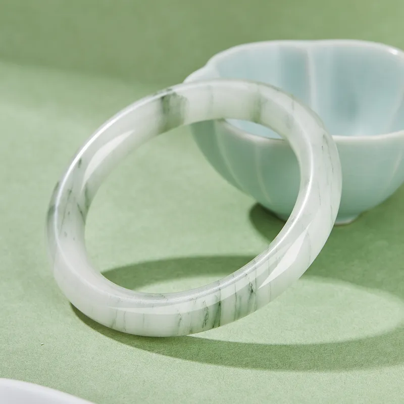 AHK Natural Tianshan Jade Bangles Women's-3