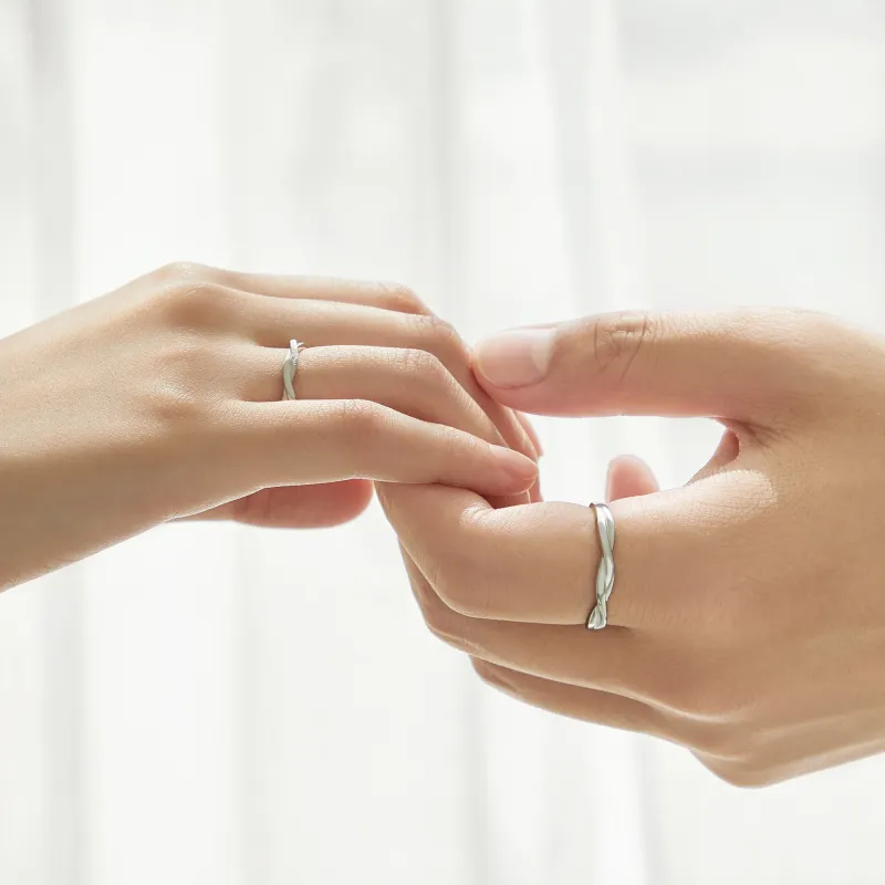AHK S999 Fine Silver Rings Unisex-1