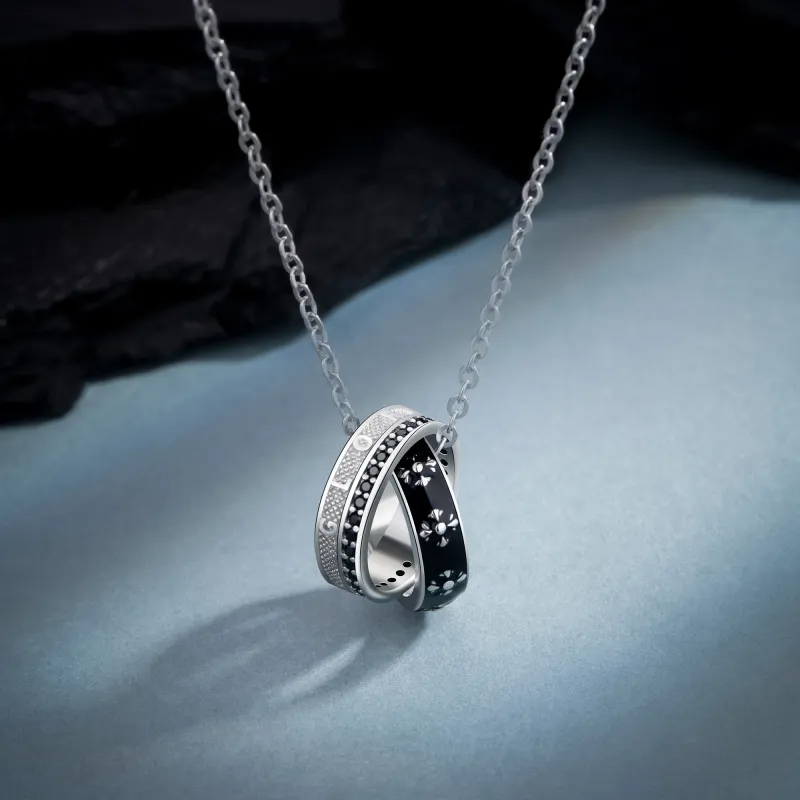 AHK S925 Silver Necklaces Men's-1