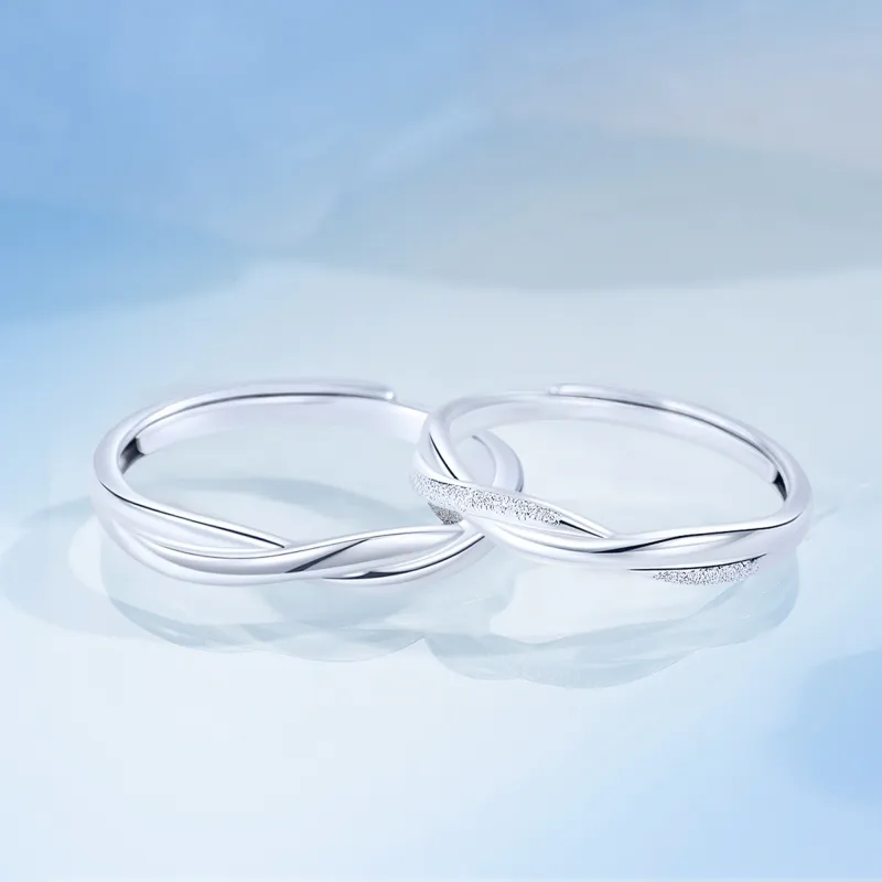 AHK S999 Fine Silver Rings Unisex-6