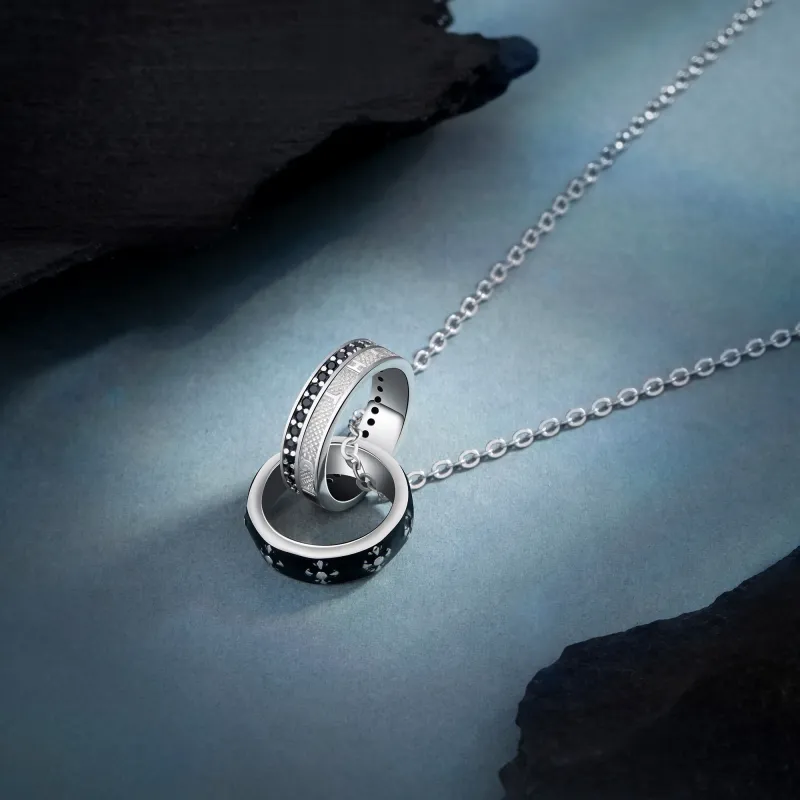 AHK S925 Silver Necklaces Men's-3
