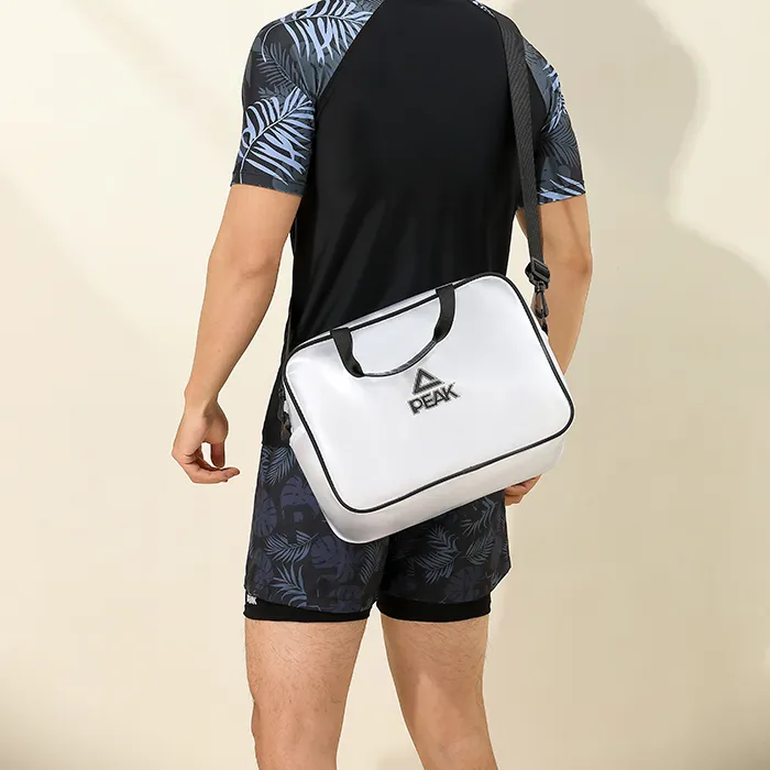 PEAK PVC Storage Bag Unisex Black White-1
