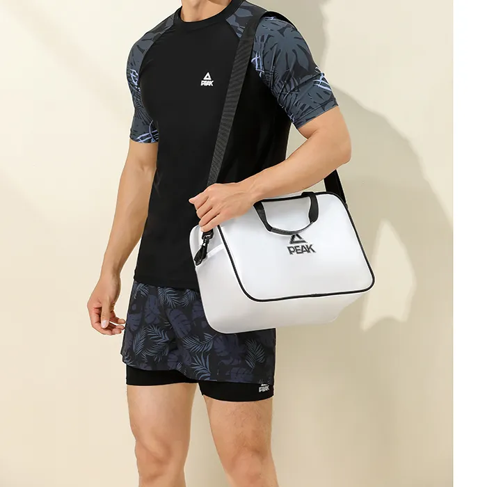PEAK PVC Storage Bag Unisex Black White-2