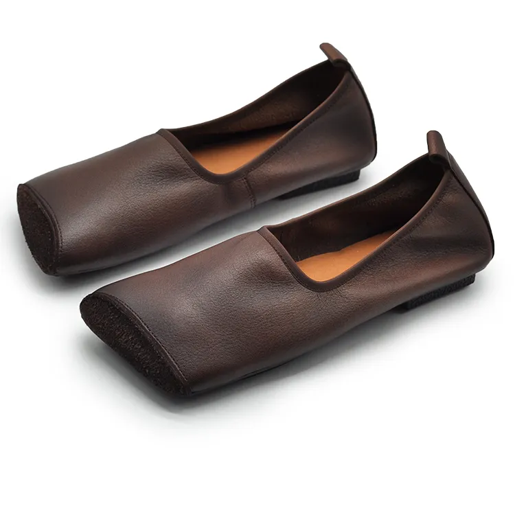 ARTMU Casual Single Shoes Women's Coffee-5