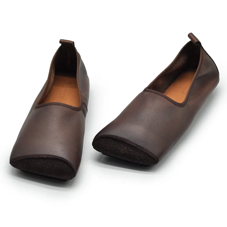 ARTMU Casual Single Shoes Women's Coffee-3