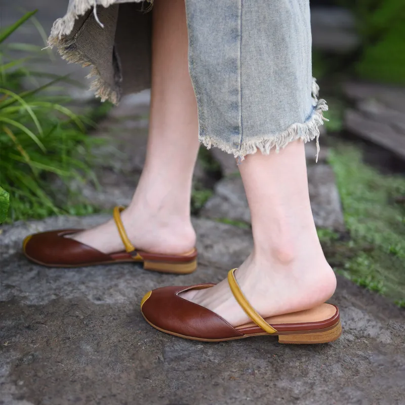 ARTMU Composite Sole Odor Resistant Abrasion Resistant Slip Resistant Closed Toe Slippers Women's-6