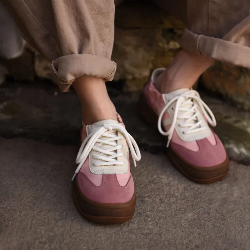 ARTMU Casual Shoes Women's Low Top Pink/Ecru-6