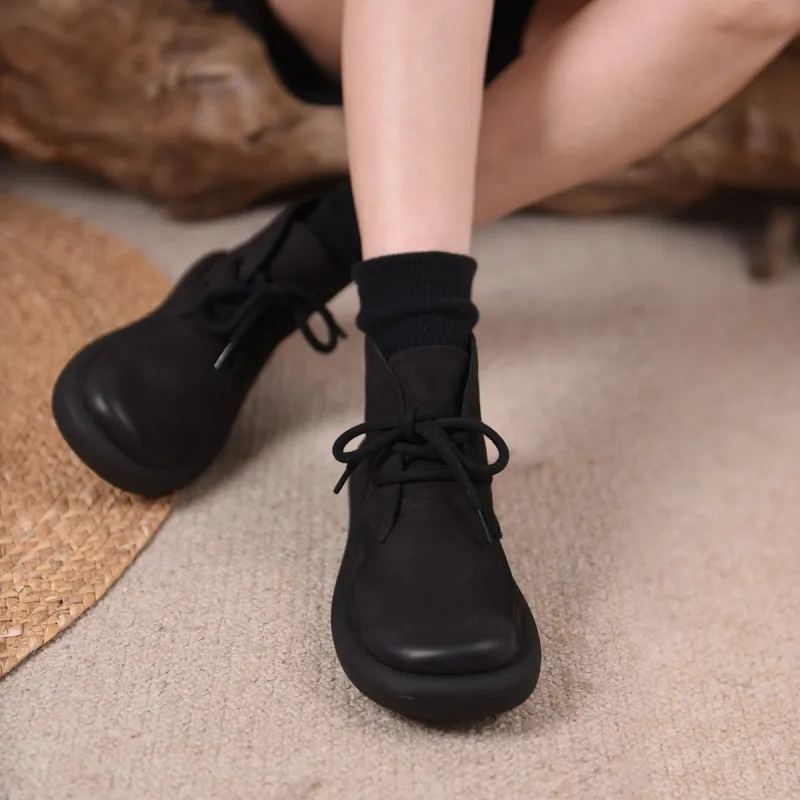 ARTMU Ankle Boots Women's Black/Light Red-6
