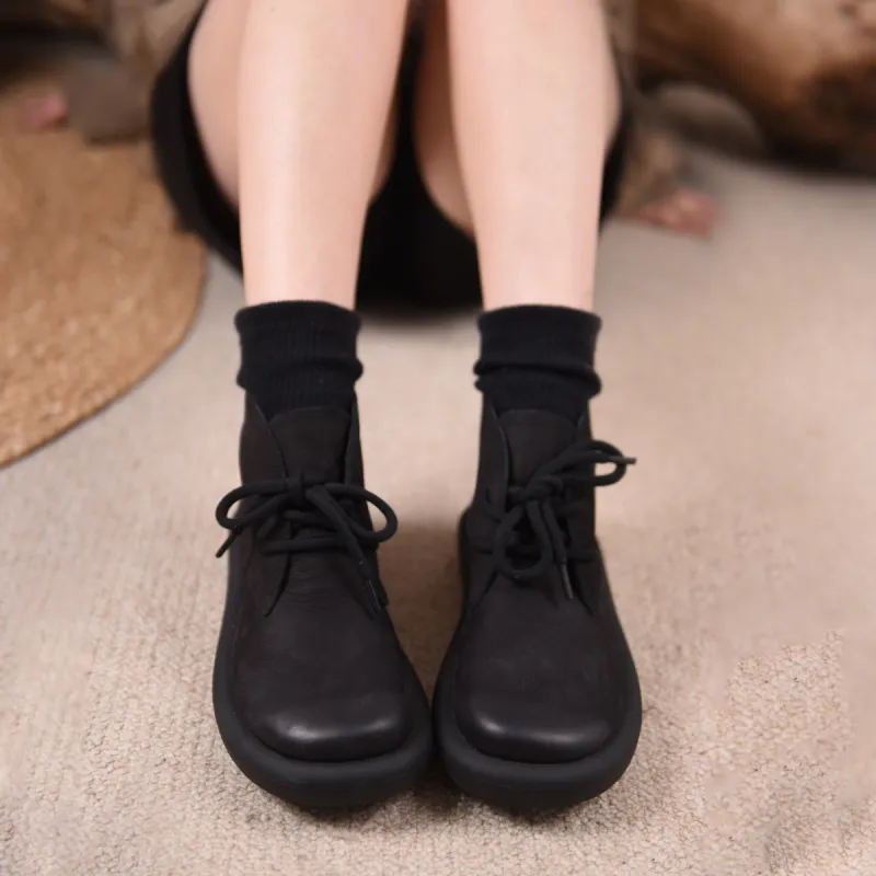 ARTMU Ankle Boots Women's Black/Light Red-12