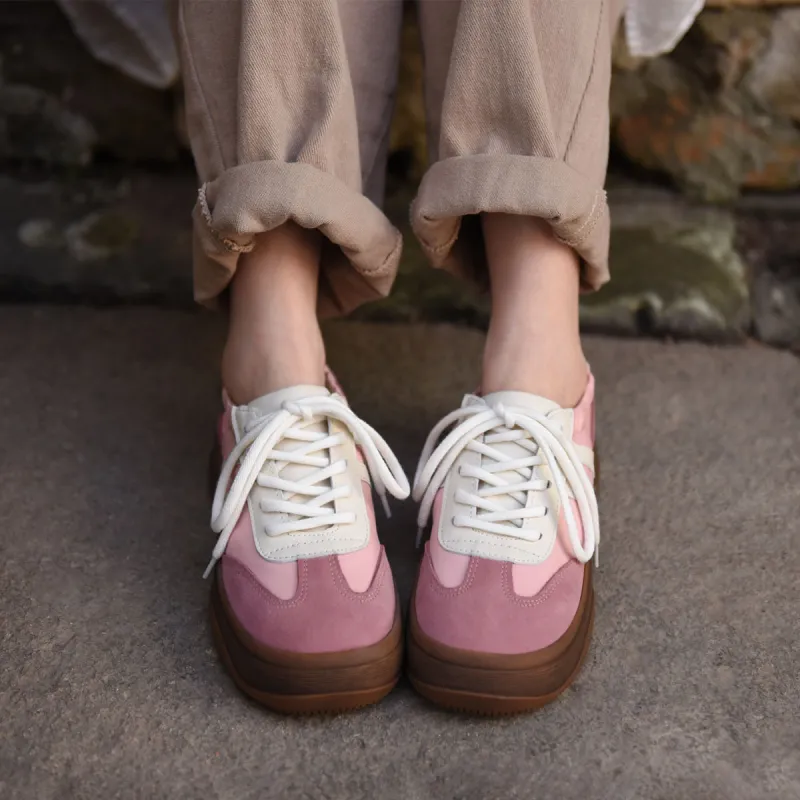 ARTMU Casual Shoes Women's Low Top Pink/Ecru-9