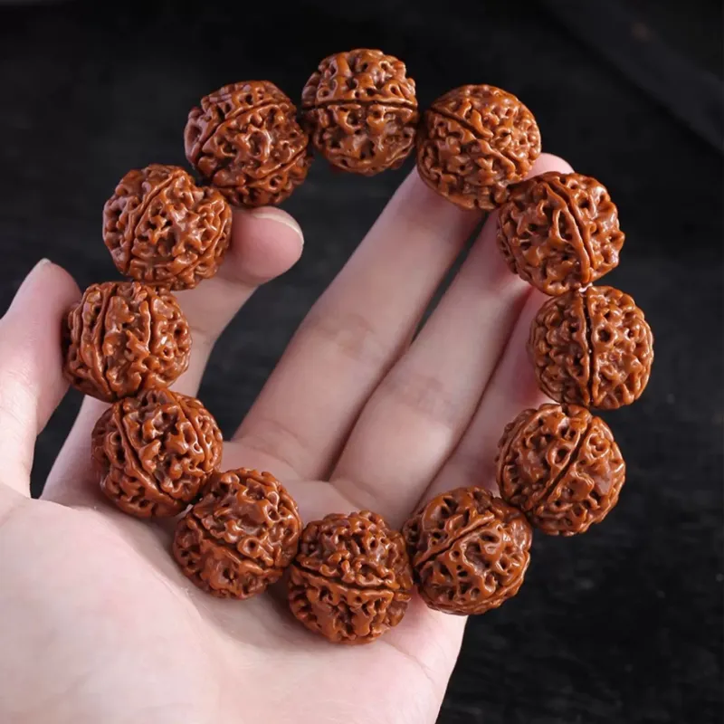 There Is You In The Long World King Kong Bodhi Seeds Textile Beaded Bracelet Unisex-12