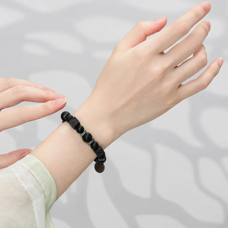 Far Mountain Joe Obsidian Jade Bracelets Unisex-3