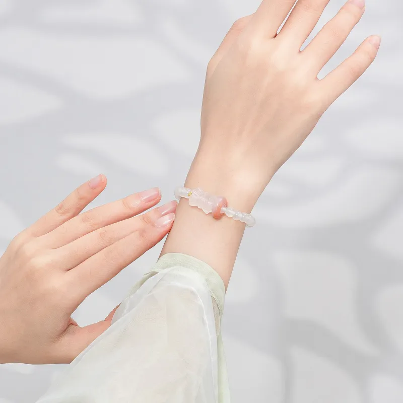 Far Mountain Joe Agate Jade Bracelets Unisex-3