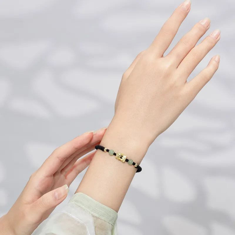 Far Mountain Joe Colored Glaze Jade Bracelet/Anklet Unisex-3