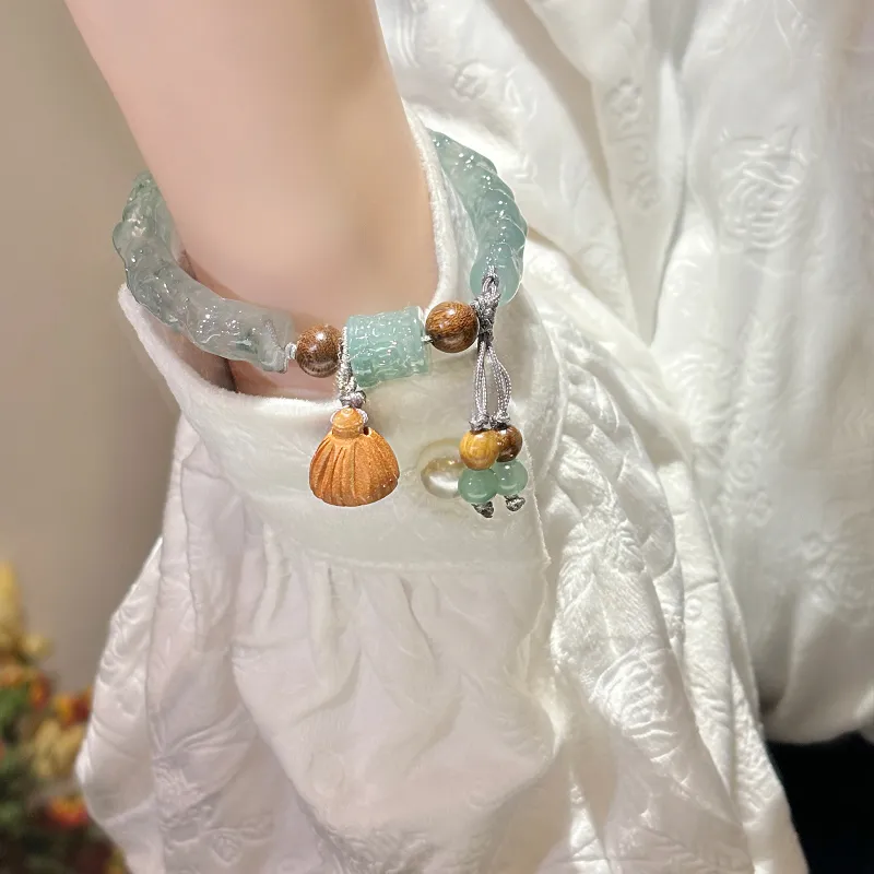 Far Mountain Joe Colored Glaze Jade Bangles Women's-4