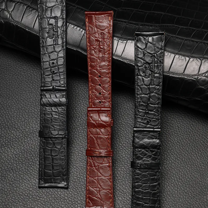 SHIRUI Accessories Omega Compatibility Watch Band 125/75 Genuine Leather Material-91