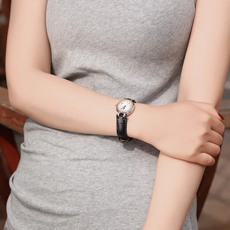 SHIRUI Longines Compatibility Watch Band 115/75mm Genuine Leather Material-2