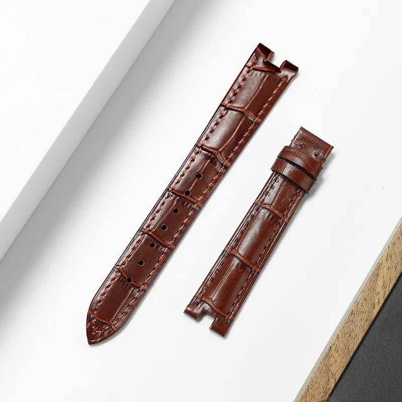 SHIRUI Tissot Compatibility Watch Band 190mm Cowhide Leather Material-13