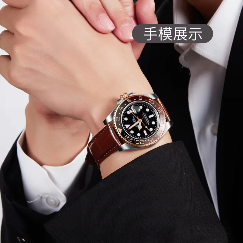 SHIRUI Accessories Omega Compatibility Watch Band 125/75 Genuine Leather Material-101