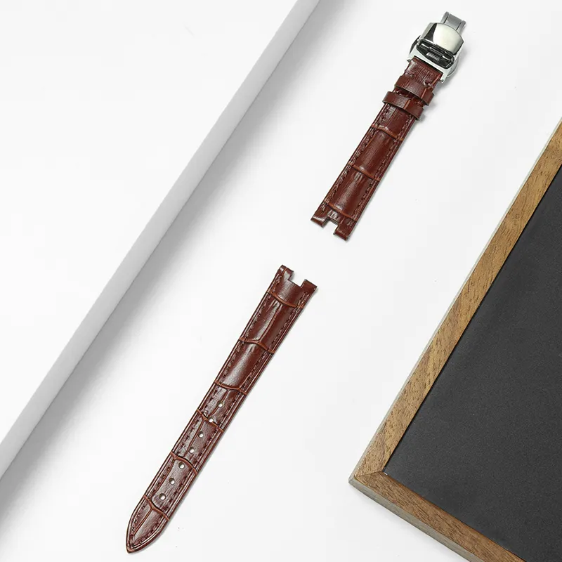SHIRUI Tissot Compatibility Watch Band 190mm Cowhide Leather Material-37