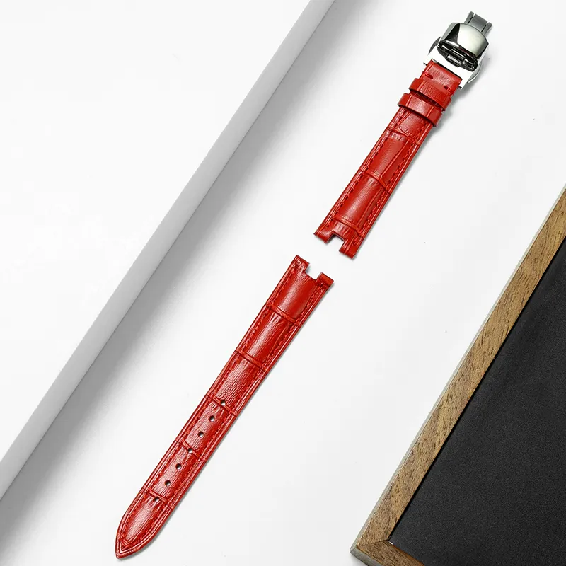 SHIRUI Tissot Compatibility Watch Band 190mm Cowhide Leather Material-35