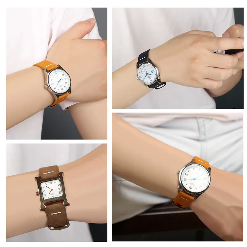SHIRUI Accessories Watch Bands Omega Compatibility 19/20/21mm Genuine Leather Material Unisex-7