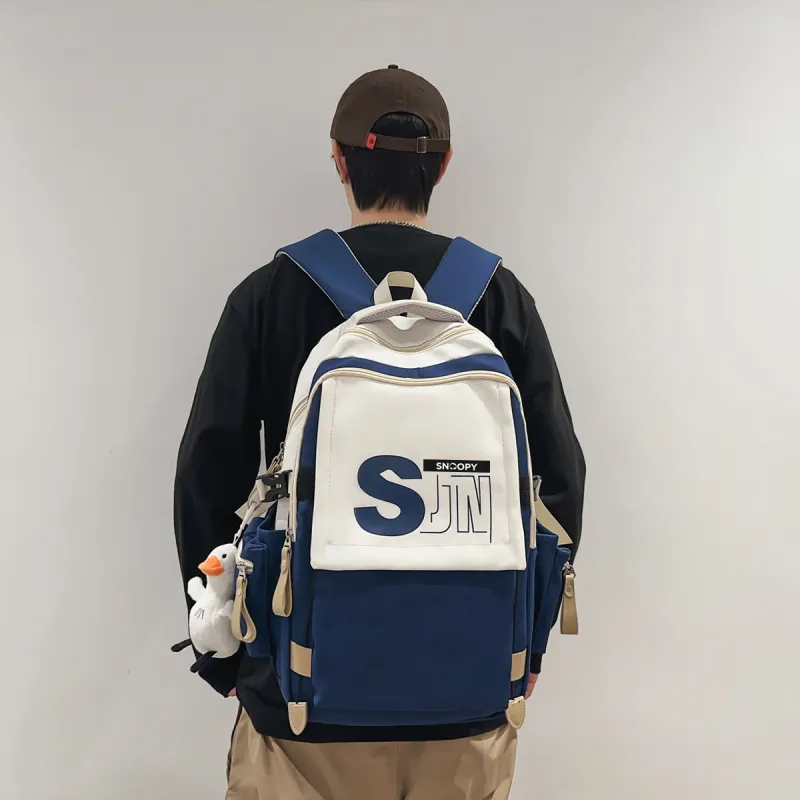 SNOOPY Polyester Travel Backpack Medium Size Unisex Multicolor-1