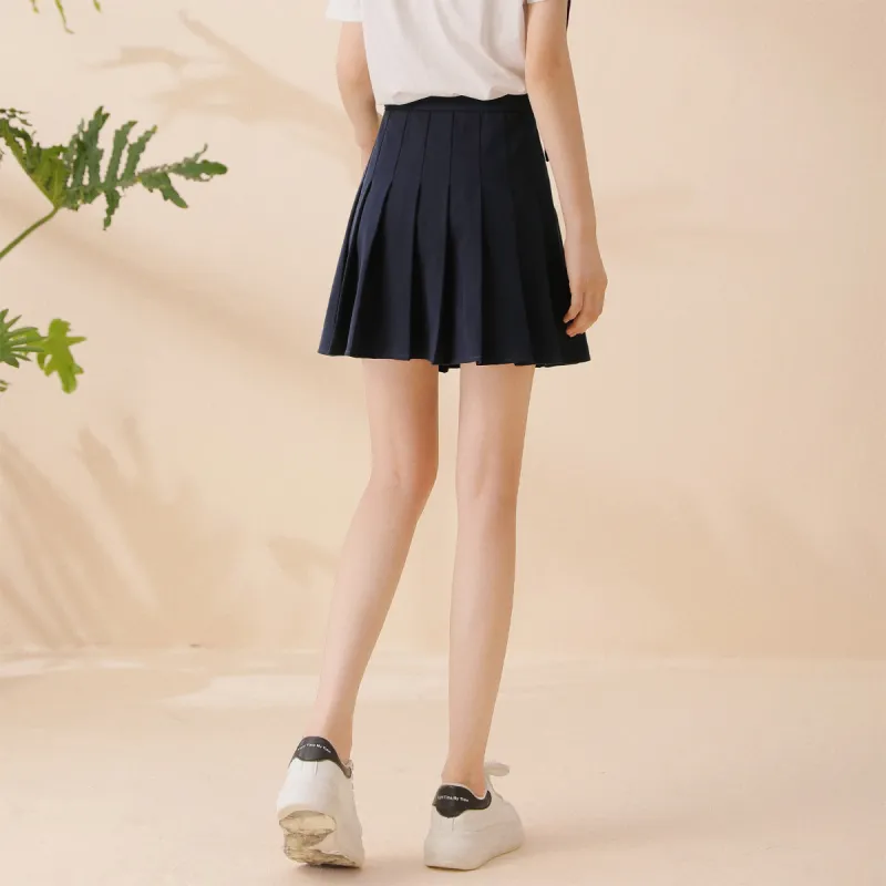 MITUAN Casual Short Skirts Women's Navy Blue-5