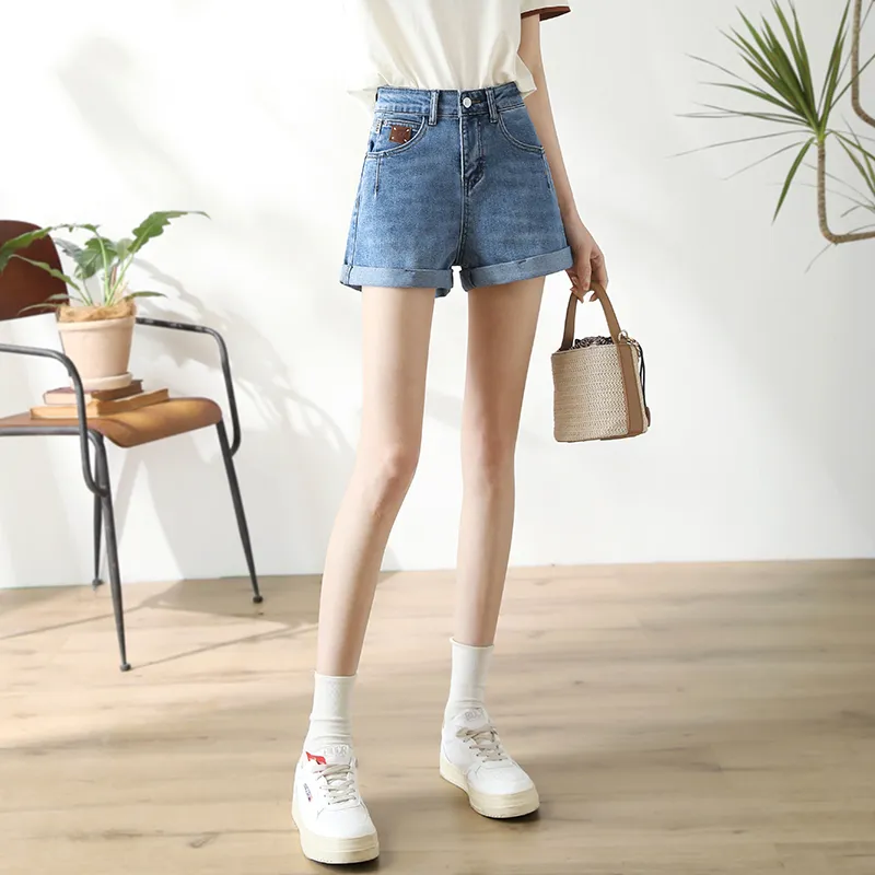 MITUAN Denim Shorts Women's Blue-3