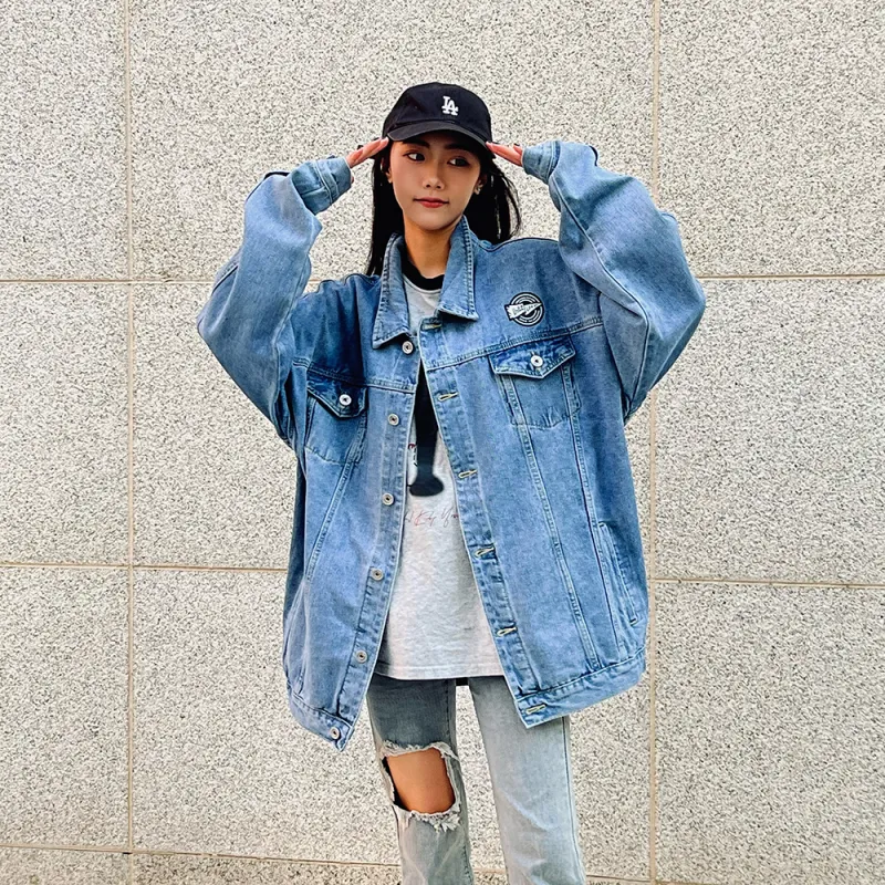 Unite Life HOODS Denim Jacket Unisex Blue-5