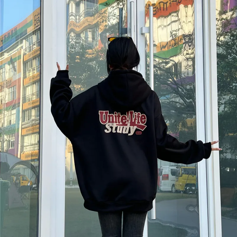 Unite Life HOODS Fall And Winter Sweatshirt Coat Unisex-2