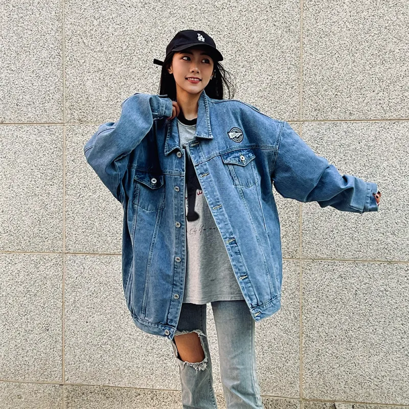 Unite Life HOODS Denim Jacket Unisex Blue-6