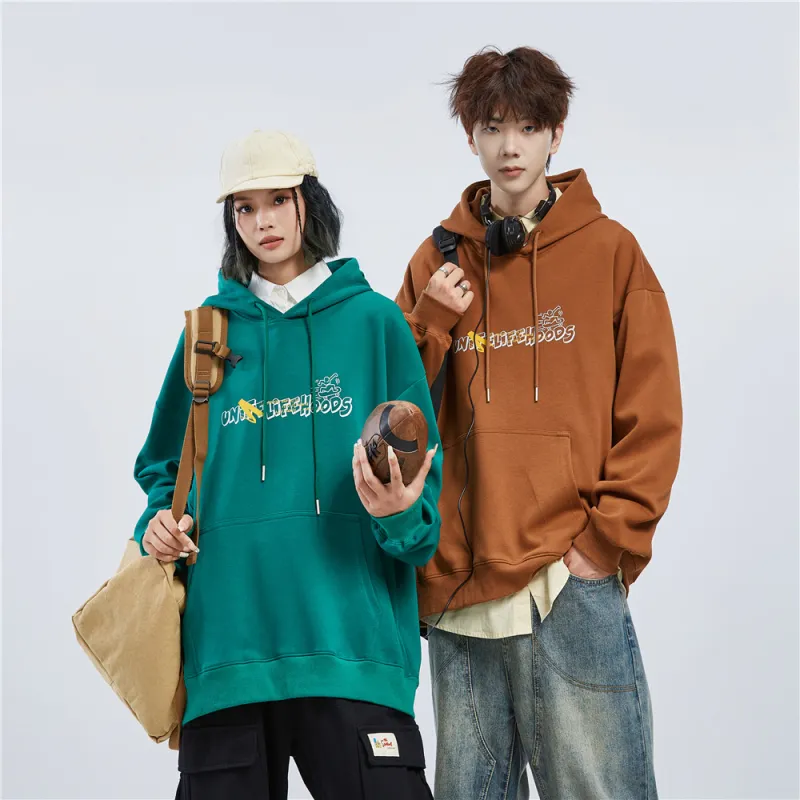 Unite Life HOODS Sweatshirt Unisex Black-43