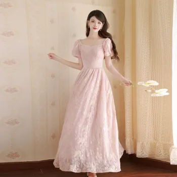 ONNFB Short Sleeved Dress Women's Rose Pink