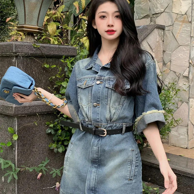 ONNFB Short Sleeved Dress Women's Blue-2
