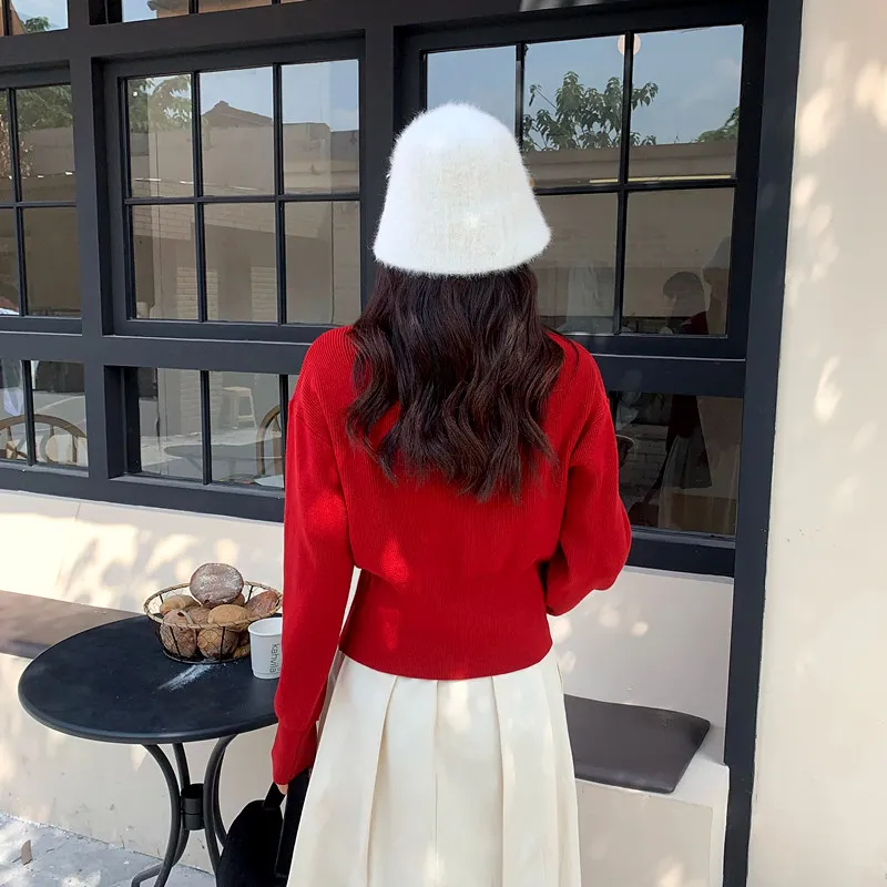 ONNFB Knitwear Women's Red/Black-4