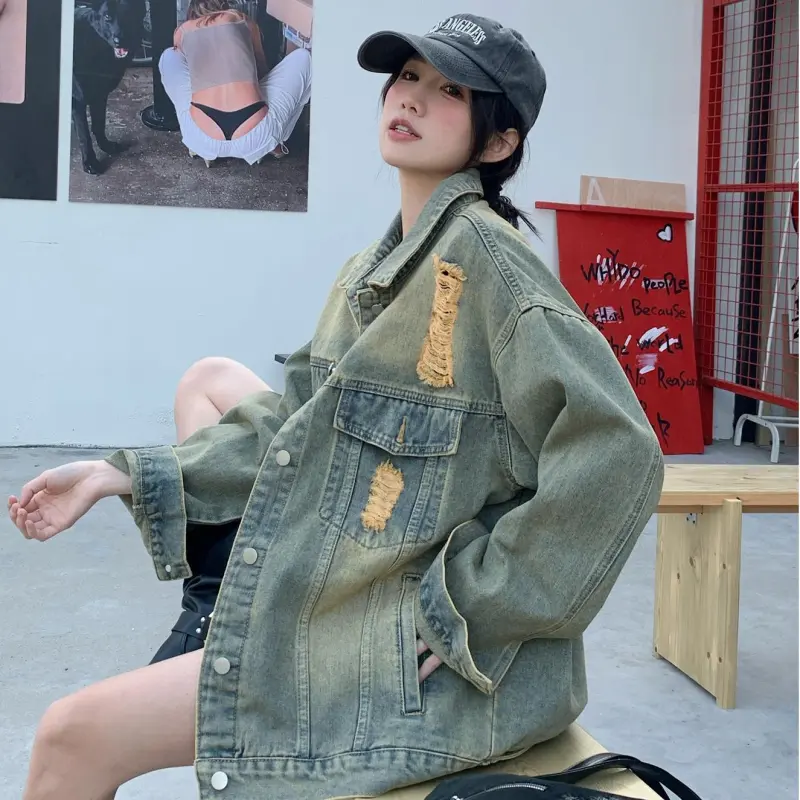 ONNFB Denim Jacket Women's Image Color-2