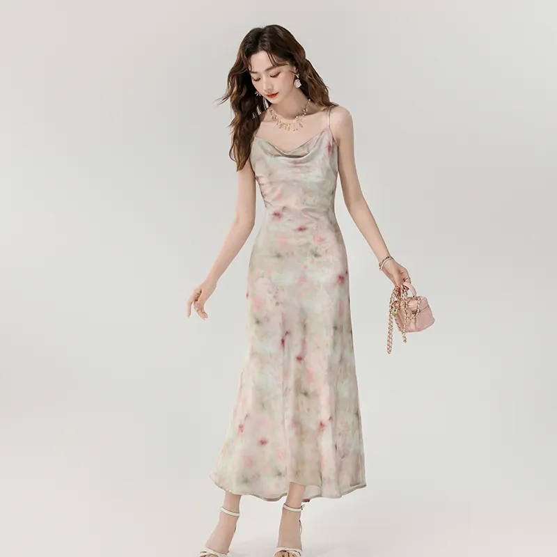 ONNFB Slip Dress Women's Pink Floral-3