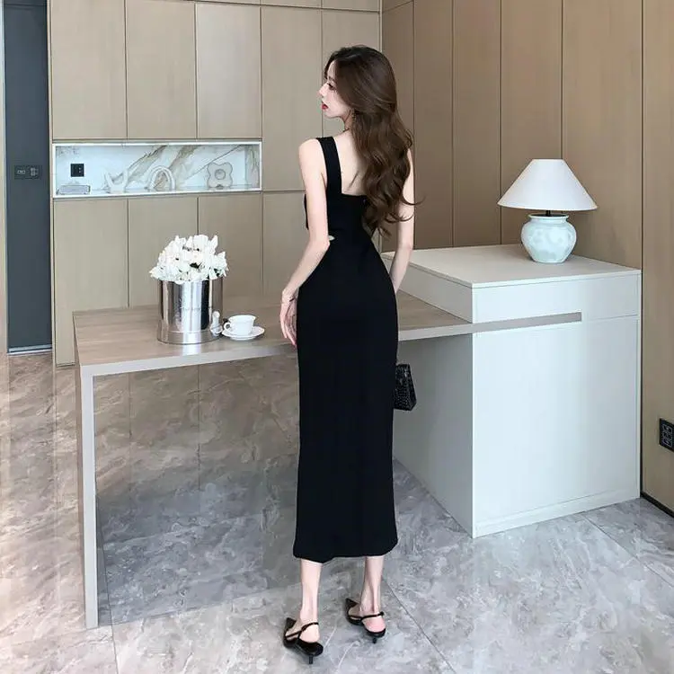 ONNFB Slip Dresses Women's Black-1