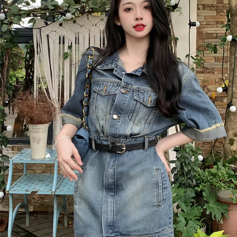 ONNFB Short Sleeved Dress Women's Blue-1